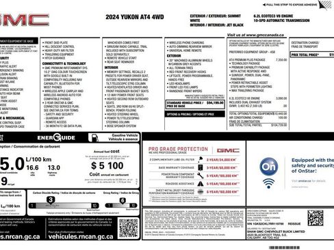 Used 2024 GMC Yukon AT4 w/ AT4 Premium Plus Package AWD/4WD image 5