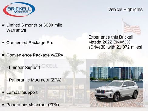 Used 2022 BMW X3 sDrive30i w/ Convenience Package w/ZPA image 12