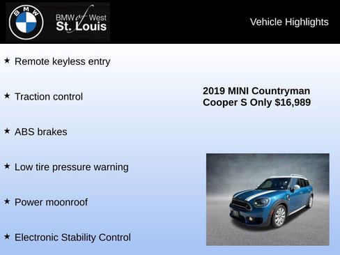 Used 2019 MINI Cooper Countryman S AWD/4WD image 8
