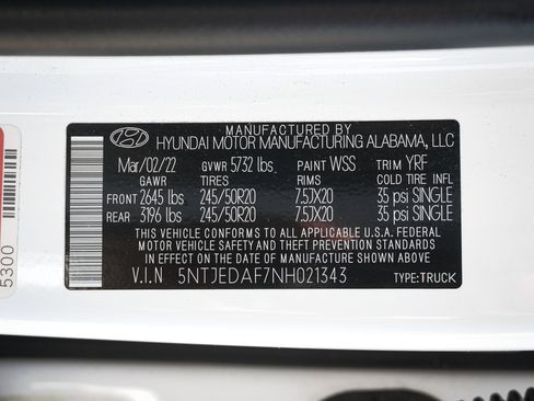 Used 2022 Hyundai Santa Cruz Limited AWD/4WD image 34