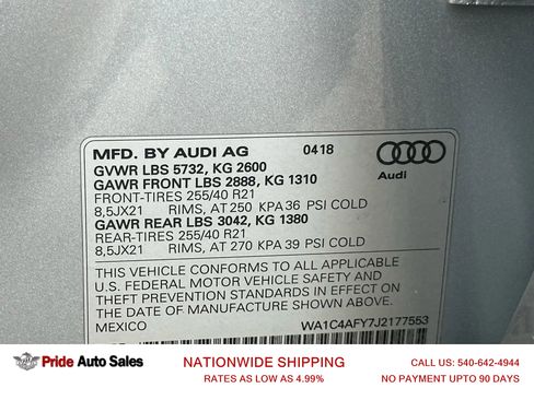 Used 2018 Audi SQ5 Prestige w/ Prestige Package image 40