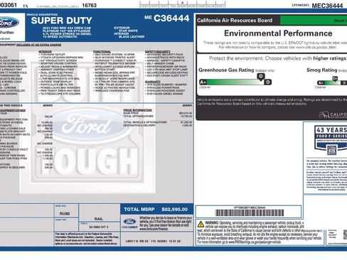 Used 2021 Ford F250 Platinum w/ FX4 Off-Road Package AWD/4WD image 42