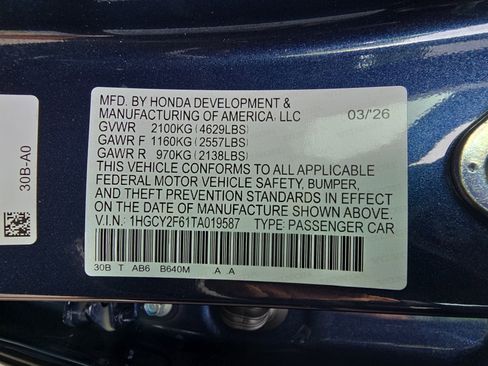 New 2026 Honda Accord EX-L image 35