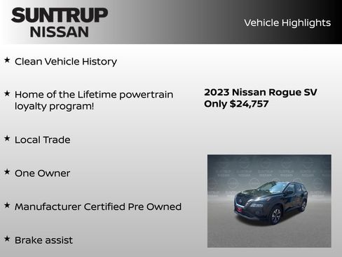 Certified 2023 Nissan Rogue SV AWD/4WD image 8