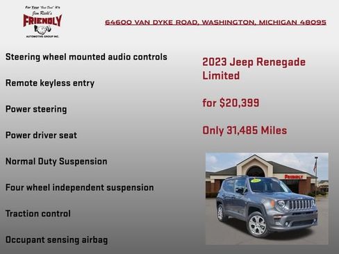 Used 2023 Jeep Renegade Limited AWD/4WD image 10