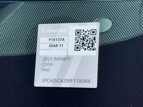 Used 2021 INFINITI QX50 Sensory image 30