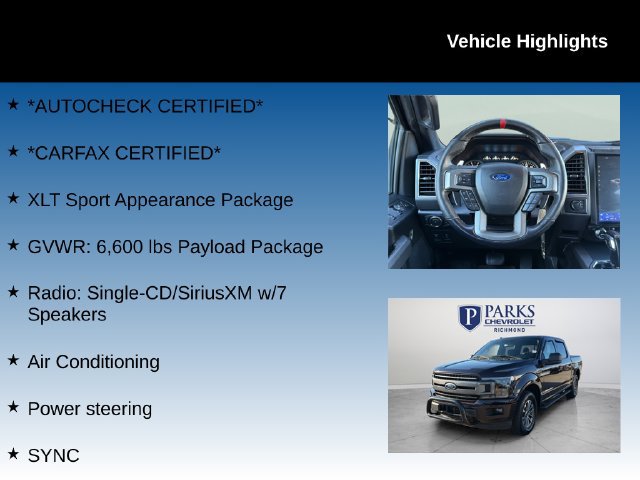 Used 2018 Ford F150 XLT w/ Equipment Group 302A Luxury AWD/4WD image 4