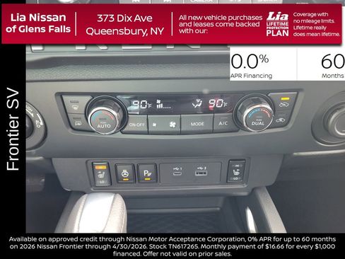 New 2026 Nissan Frontier SV w/ SV Convenience Package AWD/4WD image 23