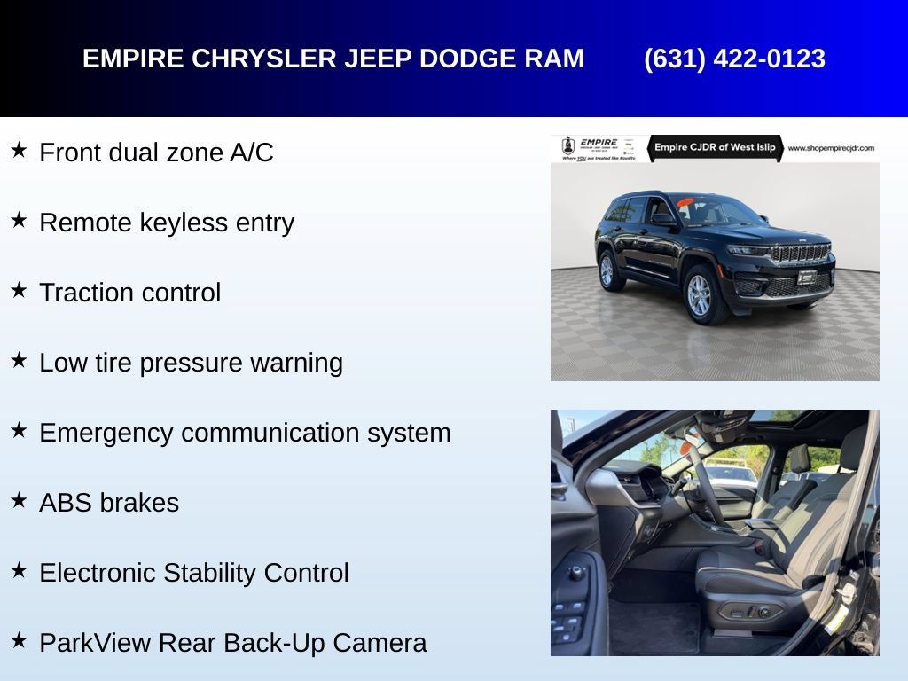 Used 2025 Jeep Grand Cherokee Laredo X w/ Luxury Tech Group I AWD/4WD image 5