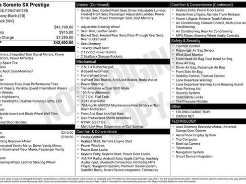 Used 2022 Kia Sorento SX image 40