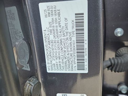 Used 2025 Honda Ridgeline RTL image 31