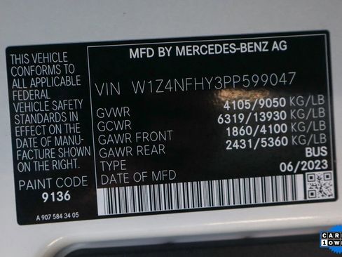 Used 2023 Mercedes-Benz Sprinter 2500 w/ Parking Package image 49