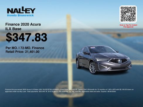Used 2020 Acura ILX FWD image 3