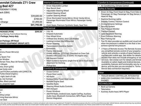 Certified 2022 Chevrolet Colorado Z71 w/ Safety Package image 45