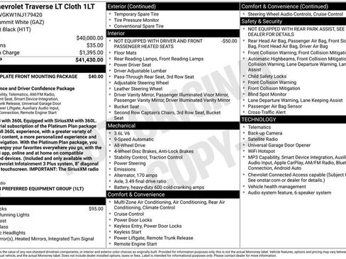 Used 2022 Chevrolet Traverse LT AWD/4WD image 2