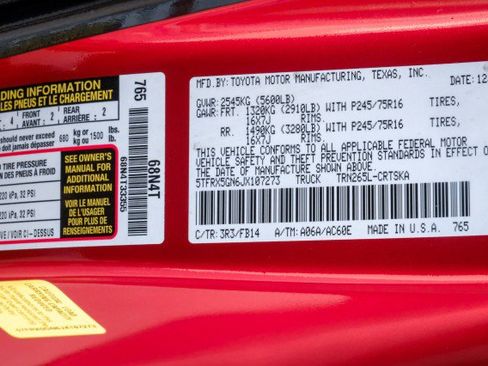 Used 2018 Toyota Tacoma SR RWD image 63