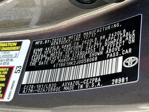 Used 2018 Toyota Camry XSE FWD image 30