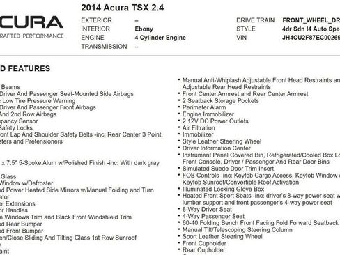 Used 2014 Acura TSX Special Edition image 19
