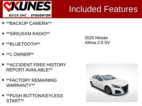 Used 2025 Nissan Altima 2.5 SV FWD image 2