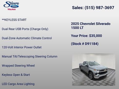 Used 2025 Chevrolet Silverado 1500 LT AWD/4WD image 28