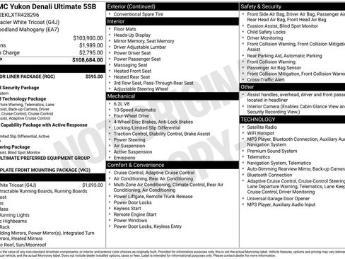New 2026 GMC Yukon Denali Ultimate w/ LPO, Floor Liner Package AWD/4WD image 5