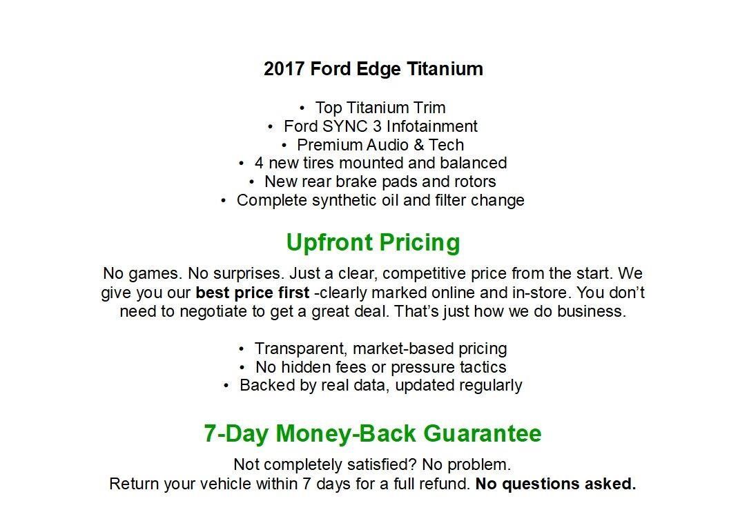 Used 2017 Ford Edge Titanium w/ Technology Package FWD image 2