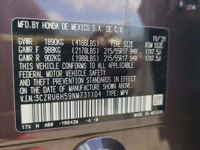 Certified 2022 Honda HR-V EX image 27