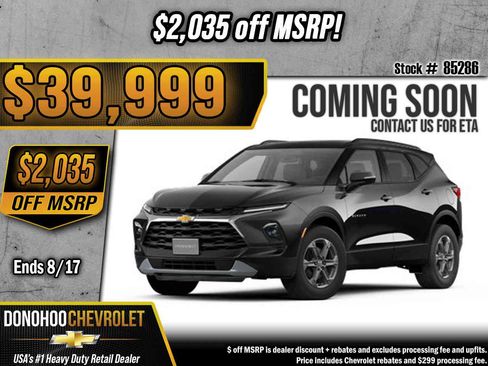 New 2026 Chevrolet Blazer LT FWD image 1
