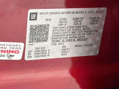 Used 2018 Chevrolet Trax LT w/ LT Convenience Package FWD image 11