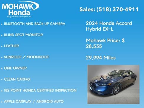 Certified 2024 Honda Accord EX-L image 8