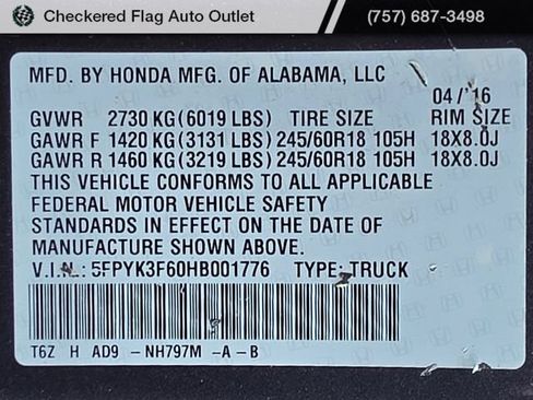 Used 2017 Honda Ridgeline RTL-T image 21