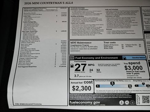 New 2026 MINI Cooper Countryman S w/ Comfort Package Max image 40