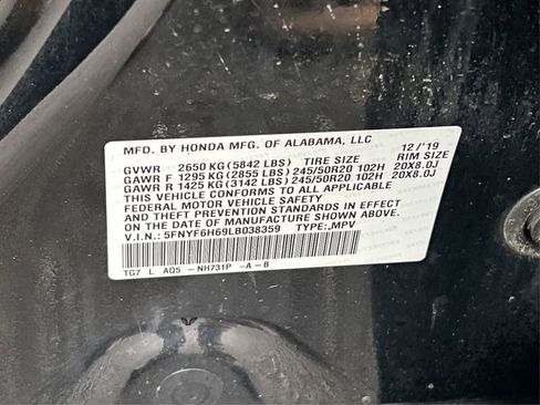 Used 2020 Honda Pilot Touring image 12