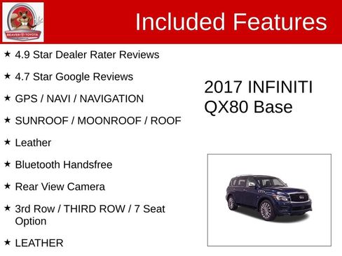 Used 2017 INFINITI QX80 4WD w/ Deluxe Technology Package image 4