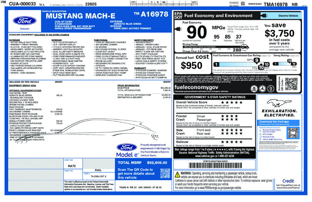 New 2026 Ford Mustang Mach-E GT AWD/4WD image 43