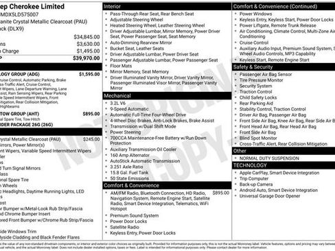 Used 2020 Jeep Cherokee Limited w/ Technology Group image 33