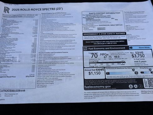 New 2025 Rolls-Royce Spectre w/ Spectre Launch Package image 24
