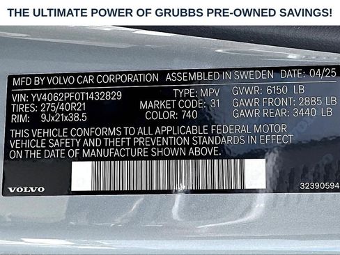New 2026 Volvo XC90 B6 Ultra w/ Protection Package AWD/4WD image 22