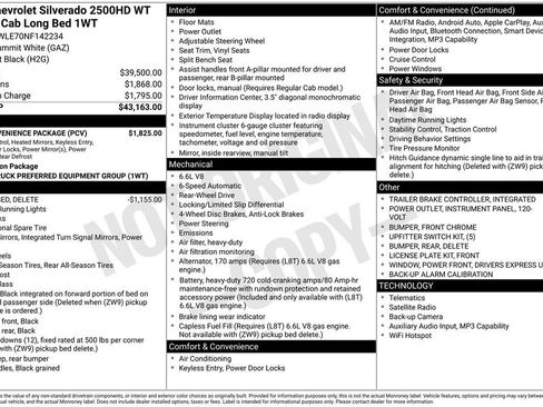 Used 2022 Chevrolet Silverado 2500 W/T w/ WT Convenience Package RWD image 32