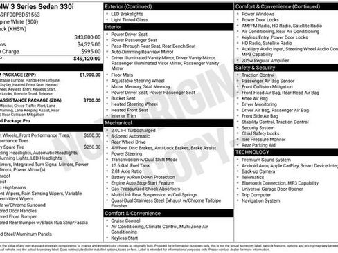 Used 2023 BMW 330i Sedan w/ Premium Package image 48