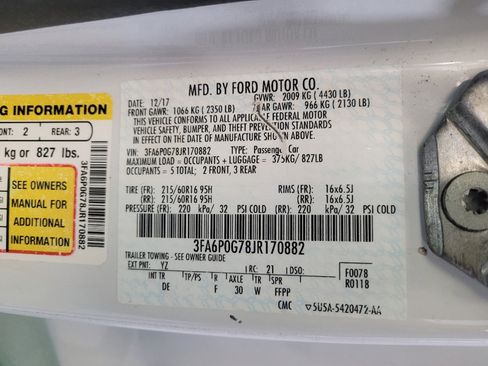 Used 2018 Ford Fusion S image 33