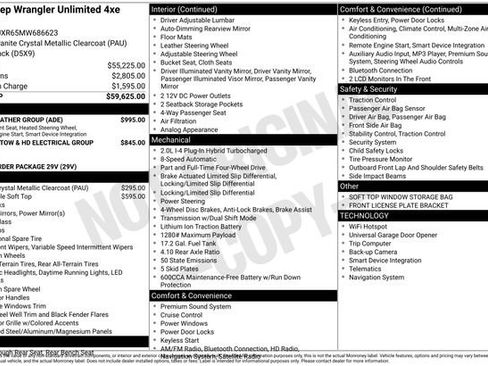 Used 2021 Jeep Wrangler Unlimited Rubicon 4xe w/ Cold Weather Group image 35