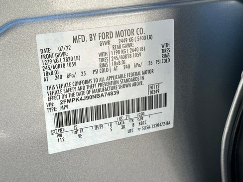 Certified 2022 Ford Edge SEL w/ Convenience Package image 28