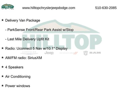 New 2024 RAM ProMaster 3500 w/ Delivery Van Package image 15