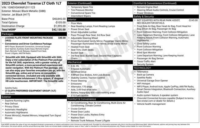 Used 2023 Chevrolet Traverse LT AWD/4WD image 20