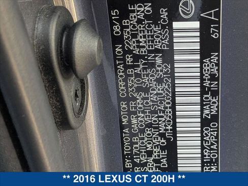 Used 2016 Lexus CT 200h image 26