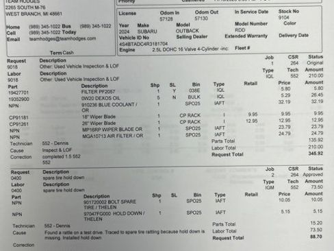 Used 2024 Subaru Outback Premium image 39
