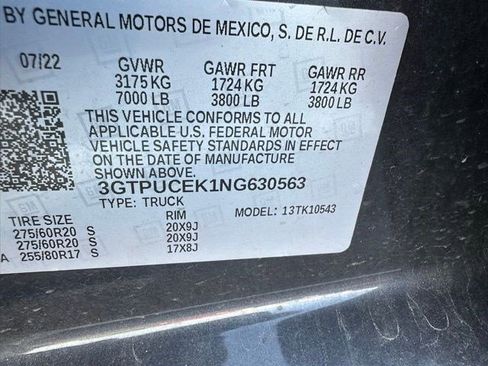 Used 2022 GMC Sierra 1500 Elevation w/ LPO, Elevation Black Package image 8