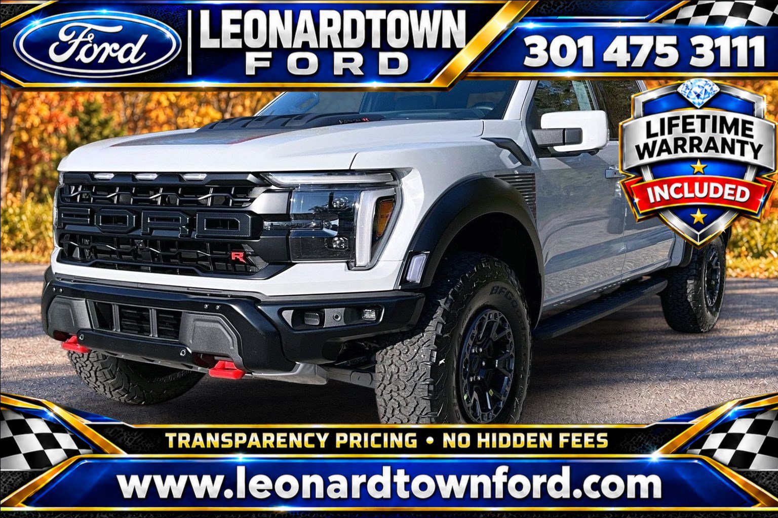 New 2026 Ford F150 Raptor w/ Equipment Group 803A Raptor R AWD/4WD image 1