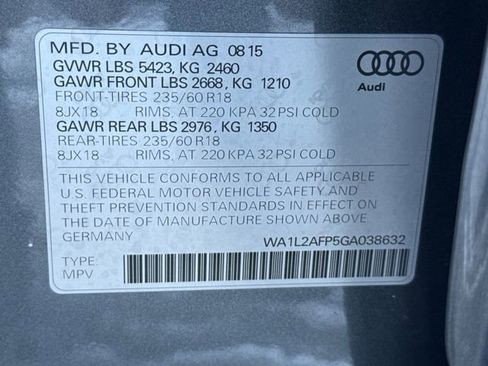 Used 2016 Audi Q5 2.0T Premium Plus w/ Technology Package image 25